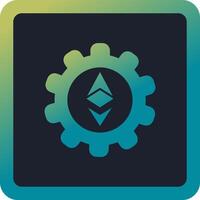 Ethereum Setting Vector Icon