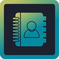 Contact Book Vector Icon