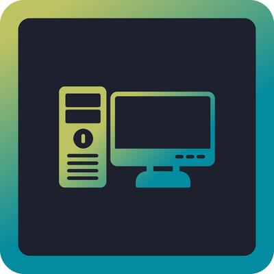 Computer Vector Icon