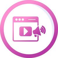 Video Marketing Vector Icon