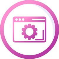 Browser Setting Vector Icon