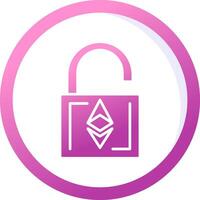 Ethereum UnLock Vector Icon