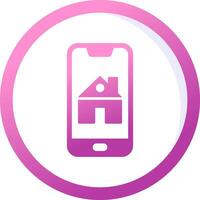 Smartphone House Control Vector Icon