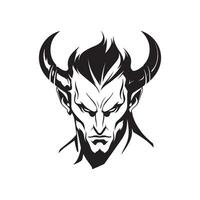 Man with horns vector image