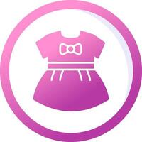 Baby Girls Dress Vector Icon