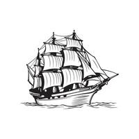 Old Sailing Ship Vector Images