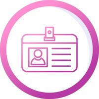 Identification Card Vector Icon