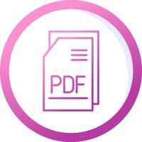 Pdf File Vector Icon