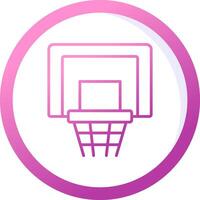 icono de vector de aro de baloncesto