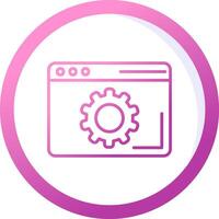 Browser Setting Vector Icon