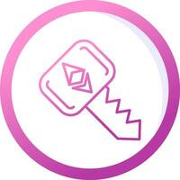 Ethereum Key Vector Icon