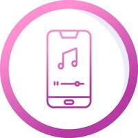 Mobile Music Player Vector Icon