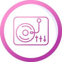 icono de vector de tocadiscos