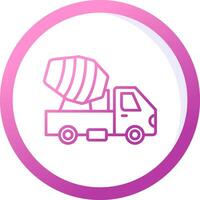 Cement Truck Vector Icon