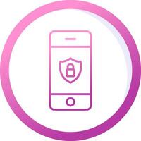 Mobile Security Vector Icon