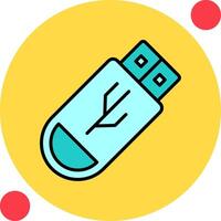 icono de vector de usb