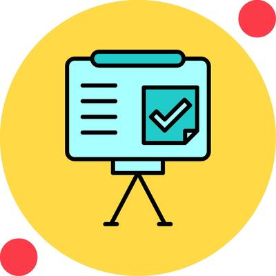 Presentation Completed Vector Icon