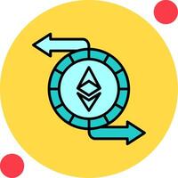 Ethereum Exchange Vector Icon