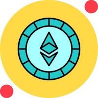 Ethiereum Coin Vector Icon