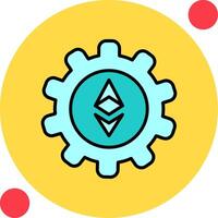 Ethereum Setting Vector Icon
