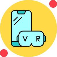 icono de vector de realidad virtual