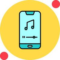 Mobile Music Player Vector Icon