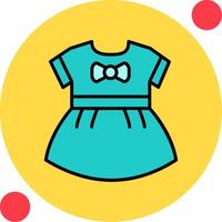 Baby Girls Dress Vector Icon