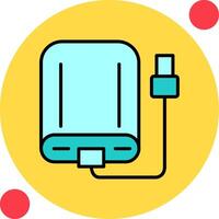 External Hard Drive Vector Icon