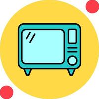 Old Tv Vector Icon