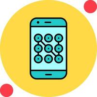 Mobile Security Vector Icon
