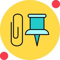 Paper Clip Vector Icon