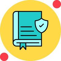 Book Secure Vector Icon