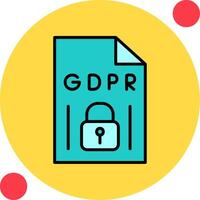 gdpr vector icono