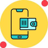 Mobile Wallet Vector Icon