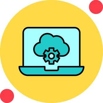 Cloud Computing Vector Icon