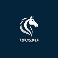 modern horse head logo vector