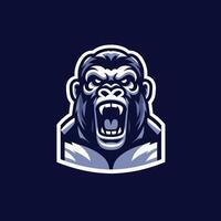 modern, cool gorilla esport logo design vector