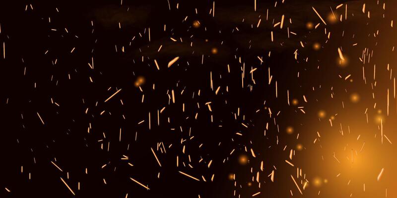 Fire smoke flame effect overlay sparks background