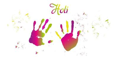 Holi festival happy India carnival of colors. vector