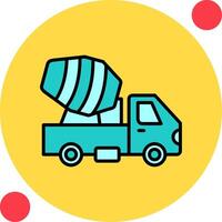 Cement Truck Vector Icon