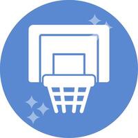 icono de vector de aro de baloncesto