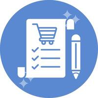 Shopping List Vector Icon