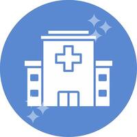 icono de vector de edificio de hospital