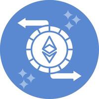 ethereum intercambiar vector icono