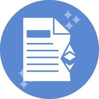 Ethereum Document Vector Icon