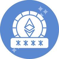 Ethereum Password Vector Icon