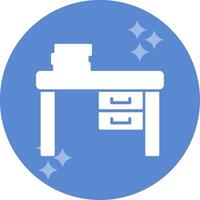 Work Desk Vector Icon