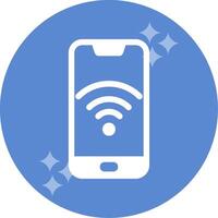 Smartphone Wifi Vector Icon