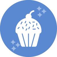 icono de vector de cupcake