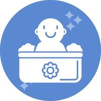 Baby Bath Vector Icon